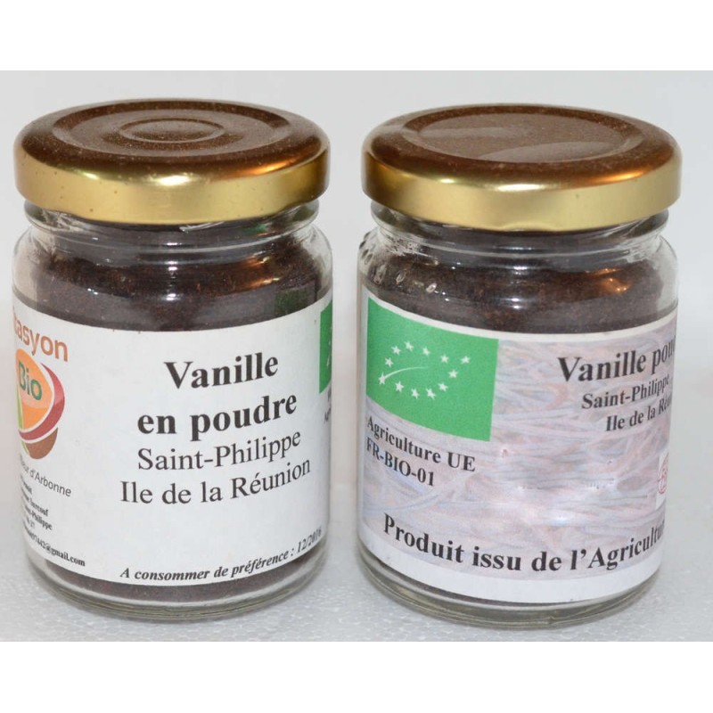 Vanille Réunion Bio Poudre 35 grammes